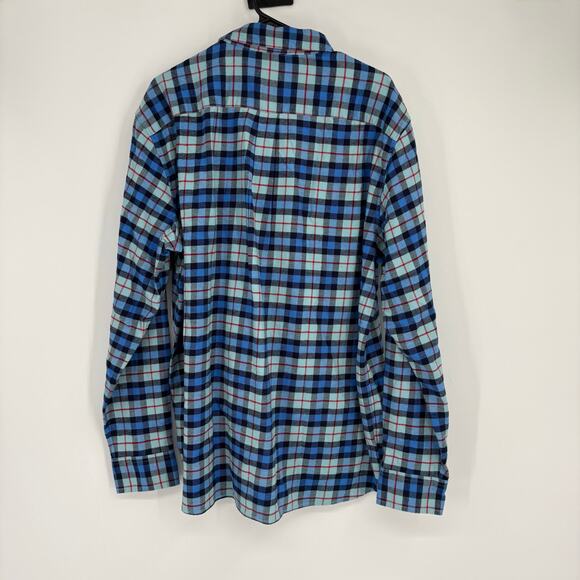 NWT Men’s Vineyard Vines Blue Classic Fit Flannel Plaid Whale Shirt Size XL - Picture 6 of 8